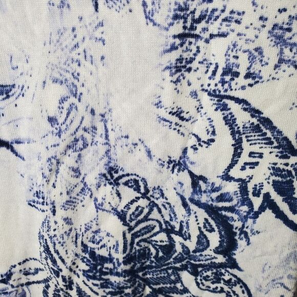 Chico's Blue Patterned Blouse Size S - Picture 5 of 7